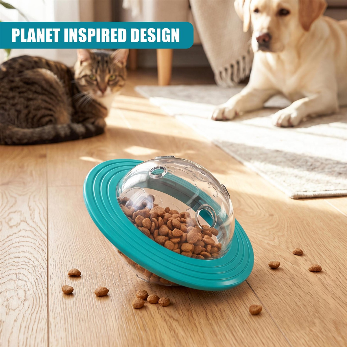 Dog Treat Dispensing Ball Interactive Puzzle Pet Toy Slow Feeder IQ Training