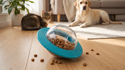 Dog Treat Dispensing Ball Interactive Puzzle Pet Toy Slow Feeder IQ Training